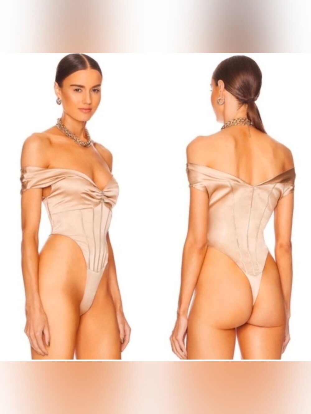 Retrofete Rozik Bodysuit in Nude